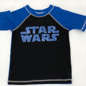 Star Wars Boys Youth Swimming Rash Guard Size XS